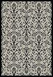 Outdoor Area Rug, Dynamic Rugs Piazza Collection Sand Black