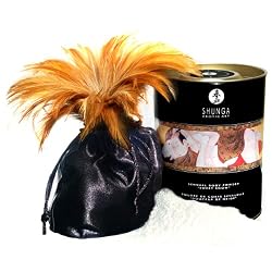 Shunga Sweet Snow Sensual Body Powder Raspberry Feeling Duo Sex Toy Kit