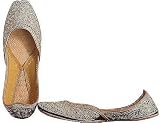 Beaded & Sequin Indian Khussa Belly Dance Shoes for Women Handcrafted Casual Footwear Available in Various Sizes