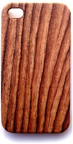 Iphone 4 / 4s Plastic Hard Case - Wood Case with Wood Grain Tree Bark Print (Brown Wood Grain for Iphone 4 /4s)