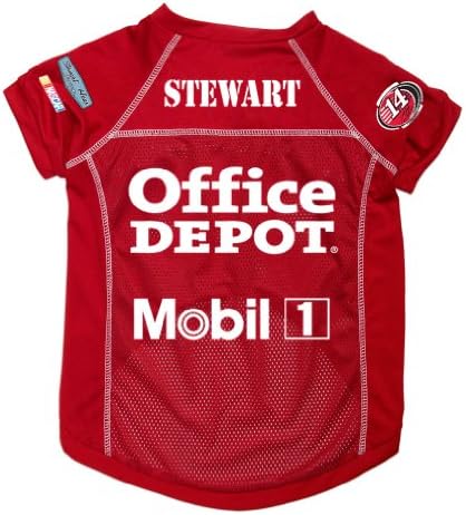 Dog Zone NASCAR Pet Football Jersey, Small, Tony Stewart