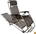 Strathwood Anti-Gravity Adjustable Recliner, Dark Brown with Champagne Frame