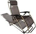 Strathwood Anti-Gravity Adjustable Recliner Chair, Dark Brown with Champagne Frame