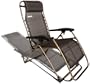 Strathwood Basics Anti-Gravity Adjustable Recliner Chair, Dark Brown with Champagne Frame