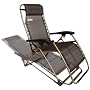 Strathwood Anti-Gravity Adjustable Recliner Chair, Dark Brown with Champagne Frame