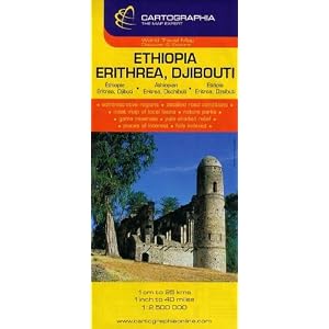 Ethiopia, Eritrea and Djibouti Map by Cartographia (World Travel Map) (French, English and German... by Cartographia