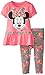Disney Baby Girls' Minnie Mouse Flower Legging Set with Peplum Top