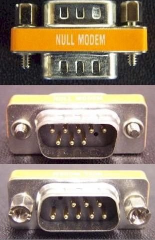 9-Pin DB9 Male to Male Null Modem Adapter NULL-A-9MM