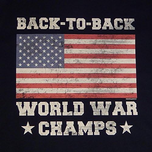 Panoware Men's Back To Back World War Champs T-shirt