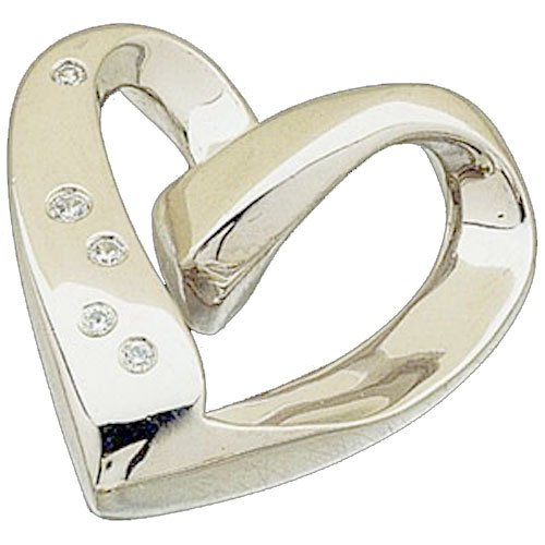 Click here for Platinum Diamond Heart Chain Slide Pendant prices