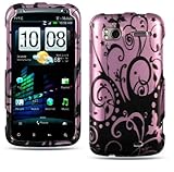 Purple Swirl Butterfly Hard Cover Case For HTC Sensation 4G Android Phone ( ....