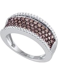 0.79CTW COGNAC DIAMOND LADIES FASHION BAND