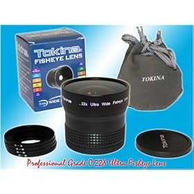 TOKINA 0.22X Super Fisheye Lens for Film & Digital SLR Lenses by Canon EOS, Minolta Maxxum, Nikon AF, Pentax AF, Sigma, Sony Alpha & Tamron