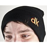 DK Logo Fold Beanie Black / Orange