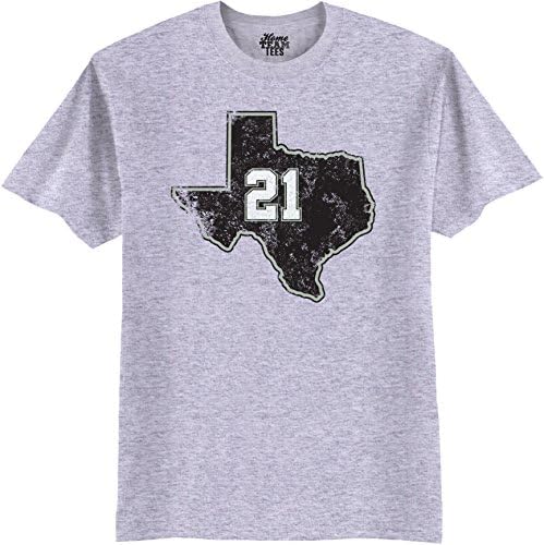 NBA State Home Team Tee Men's Basketball T-Shirt Tim Duncan Grey L