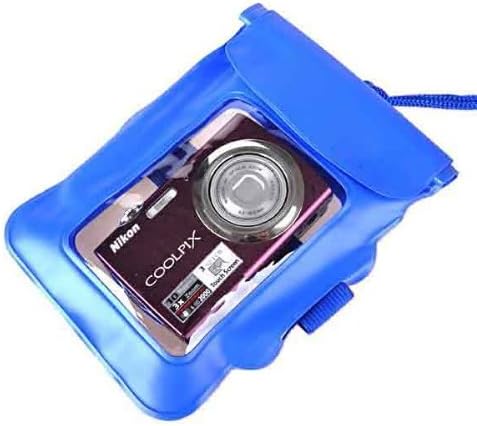 Ellen Tool Blue Underwater Waterproof Pouch Dry Bag Beach Case for Digital Cameras