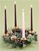 Glittered Pinecone & Grape Christmas Advent Wreath 14
