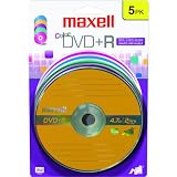 Buy 16x Color Write-Once DVD+R - 5 Pack