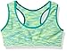 Maidenform Big Girls' Seamless Racerback Sports Bra, Green Space Dye, M