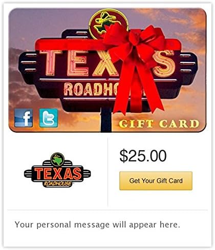 Texas Roadhouse Email Gift Card