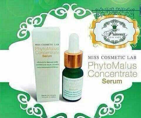 Miss Cosmetic Lab: Phyto Malus Stem Cell Concentrate Serum for Sensitive Skin. Made From Green Apple Extract Contains Vitamin E, C and Marine Collagen 10 Ml. 0.3 Fl.oz