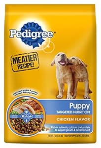 Pedigree PUPPY Targeted Nutrition Chicken Flavor Dry Food Bag, 7 Pound