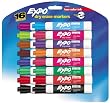 Expo Low Odor Chisel Tip Dry Erase Markers, 16 Colored Markers