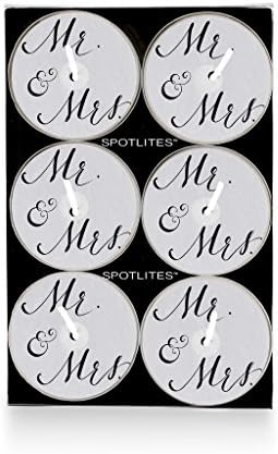 SPOTLITES Candles Tealights Wedding Mr Mrs