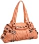 KATHY Van Zeeland Cleopatra Flap Satchel,Peach,one size
