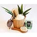 Bambus Geburtstagsgeschenke Set Bamboo mit Peelingkissen und Massageb�rste sowie Nagelb�rste und Bambus Duftkerze und vielem mehr