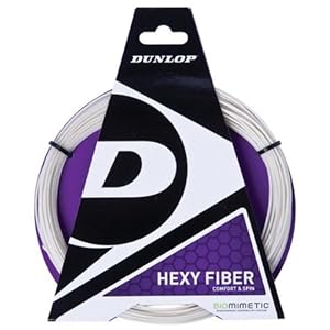 Dunlop Hexy Fiber Comfort And Spin Biomimetic 17G Tennis String White