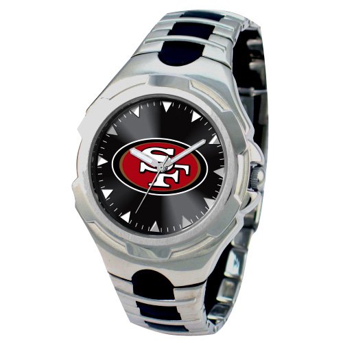 San Francisco 49Ers Mens Silver Victory Series Sports Watch