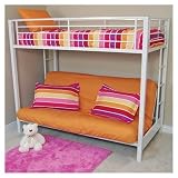 Sunrise Twin/Futon Bunk Bed - White by Walker Edison