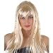 FDC 60S 70S Hippie Hippy Girl Lady Wig Black Brown Blonde - Blonde