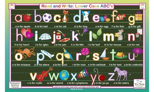 Lowercase ABC Alphabet Activity Placemat