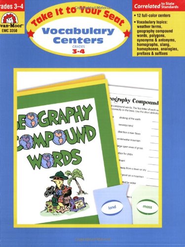 take it to your seat vocabulary centers grades 3 4