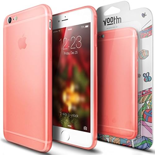 iPhone 6S Plus Case, Voorm® [Ultra Thin Liquid Gel Skin Capsule] Soft Lightweight Transparent 6 6S Perfect-Fit Full-Protection Cover Slim Flexible TPU [5.5 inch] Frosted Clear - Infra Red