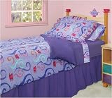 Room Magic Twin Sheets/Pillowcase Set, Girl Teaset