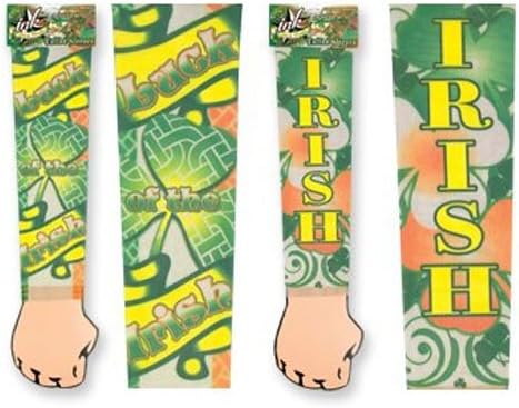 St Patrick's Day Luck of the Irish Tattoo Sleeve