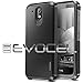 Evocel HTC Desire 526 Case [Dual Layer Series] Hybrid Armor Protector Case for HTC Desire 526 - Evocel Retail Packaging, Black (EVO-HTC526-SA11)