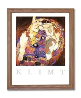 Gustav Klimt The Virgin Contemporary Home Decor Wall Picture Oak Framed Art Print