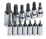 SK Hand Tools 84213 13-Piece 1/4-Inch, 3/8-Inch and 1/2-Inch Drive Torx Bit Socket Set [並行輸入品]