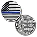 Thin Blue Line Police Blue Lives Matter Challenge Coin