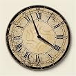 Decorative Ecru Architectural Wall Clock [Kitchen]