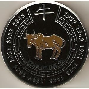 Black Year of the Ox Poker Weight