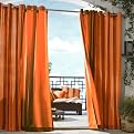 Gazebo Solid Indoor/Outdoor Grommet Top Window Panel - Orange (50x96")