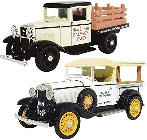 (Set/2) Chevy 1932 Roadster & Ford 1934 Pick Up Die Cast Set Scale Models