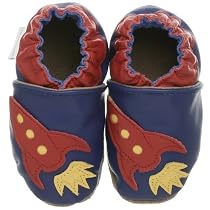 Robeez Infant/Toddler Rocket Slip-On With Socks,Royal,12-18 Months (US Toddler 4.5-5 M)