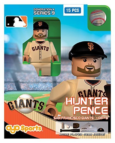 MLB San Francisco Giants Hunter Pence Generation 4 Mini Figure, Small, Black