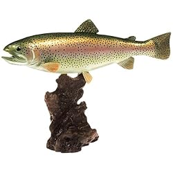 Taxidermy 13" Fiberglass Rainbow Trout Fish Statue